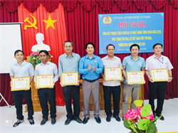 Liên đoàn Lao động huyện Tuy Phong tổ chức Hội nghị tổng kết hoạt động Công đoàn năm 2022